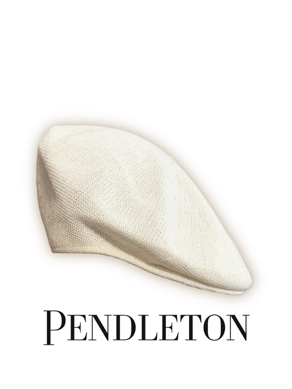 Pendleton Cream Newsboy Flat Cap XL Cabbie Driver Golf Ivy Hat Vintage